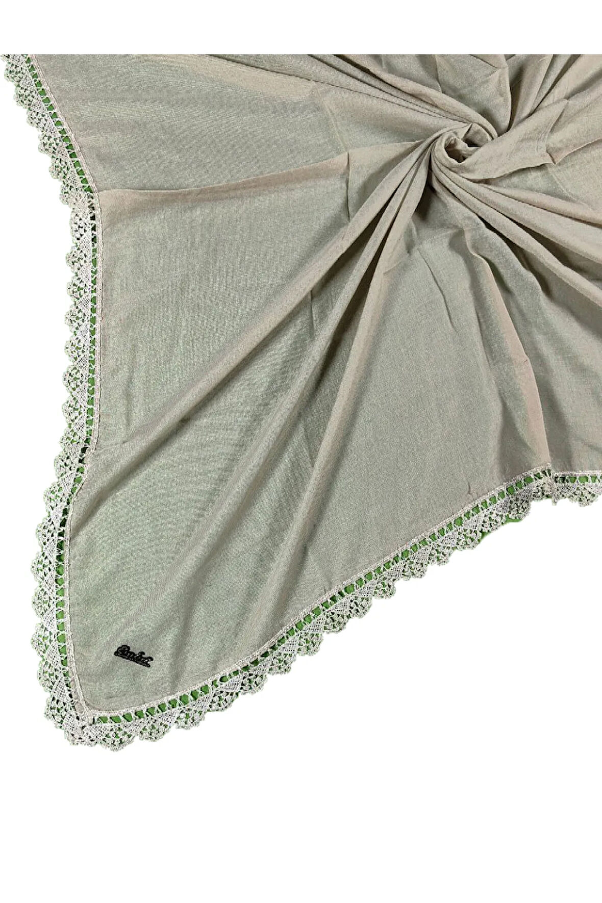 Enba Pamuklu İğne Oyalı Namaz ve Mevlüt Örtüsü 110x110 cm