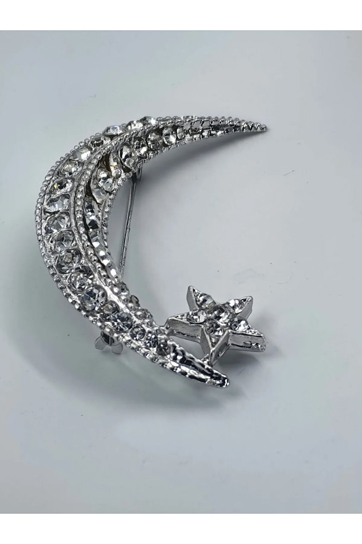 Taşlı Hilal ve Yıldız Model Broş