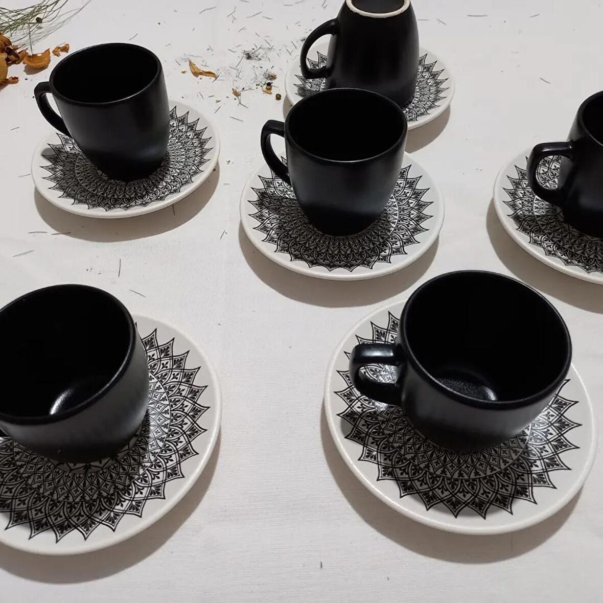 6'lı Türk Kahvesi Fincan Takımı