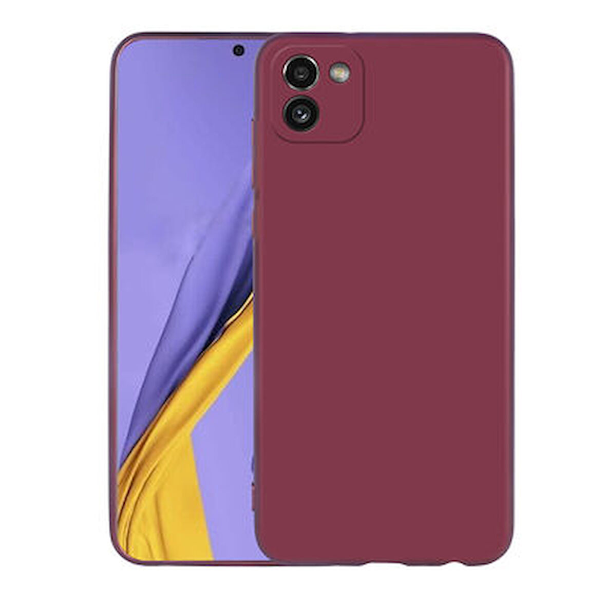 Samsung Galaxy A03 Kılıf Esnek Yapılı İnce Slim Silikon Kapak RYC/Premier