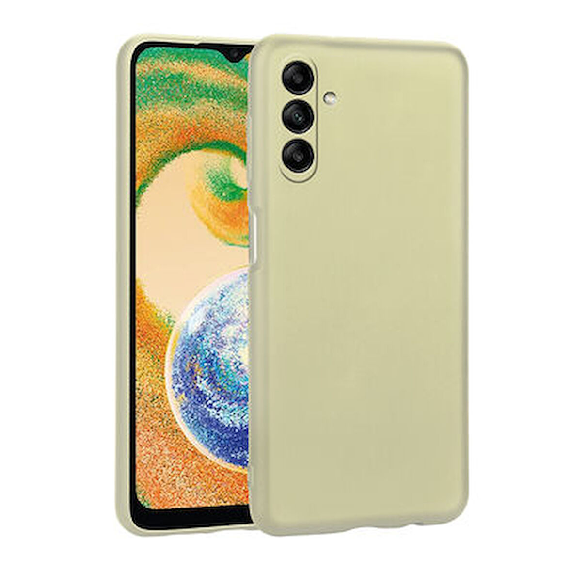 Samsung Galaxy A04S Kılıf Esnek Yapılı İnce Slim Silikon Kapak RYC/Premier