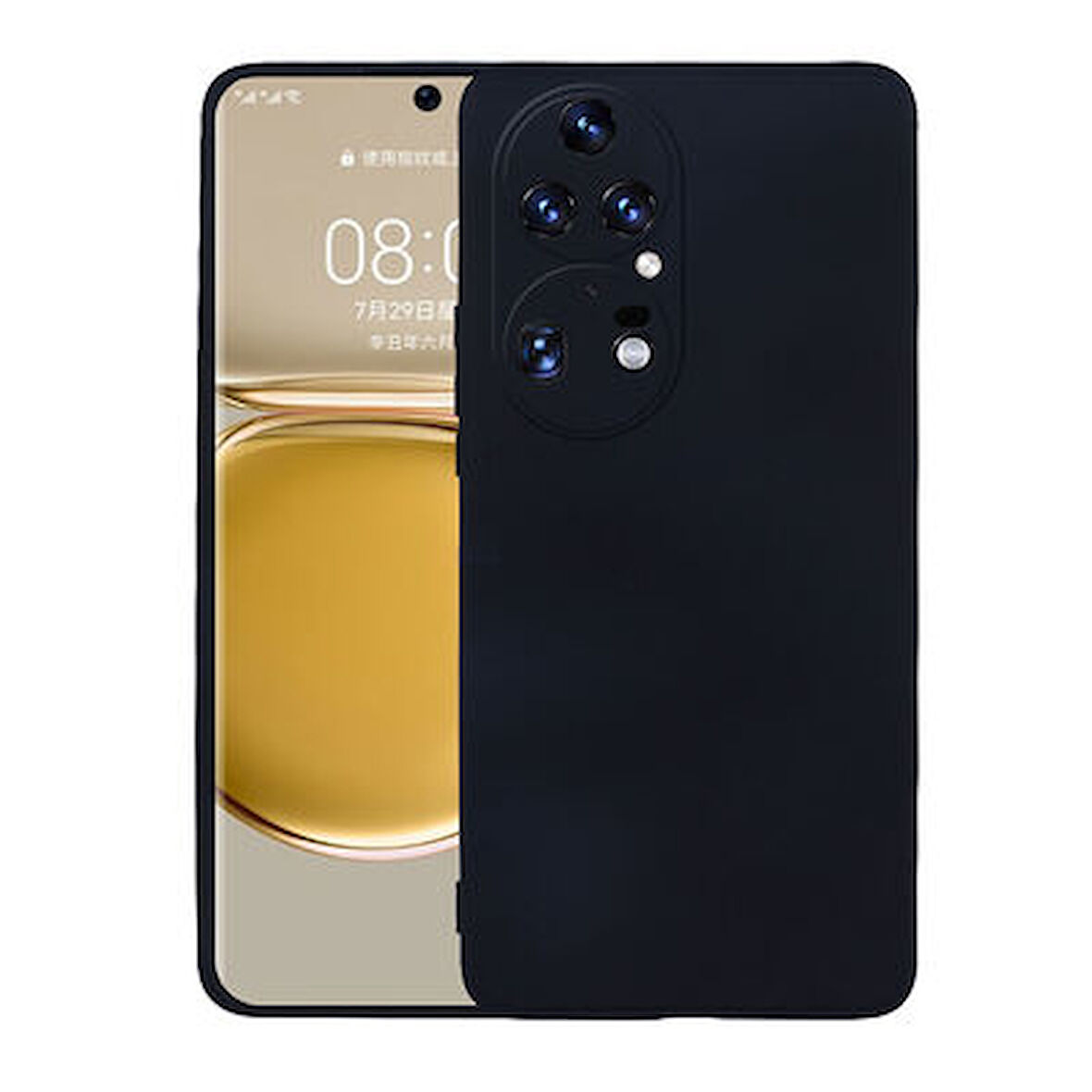 Huawei P50 Pro Kılıf Esnek Yapılı İnce Slim Silikon Kapak RYC/Premier