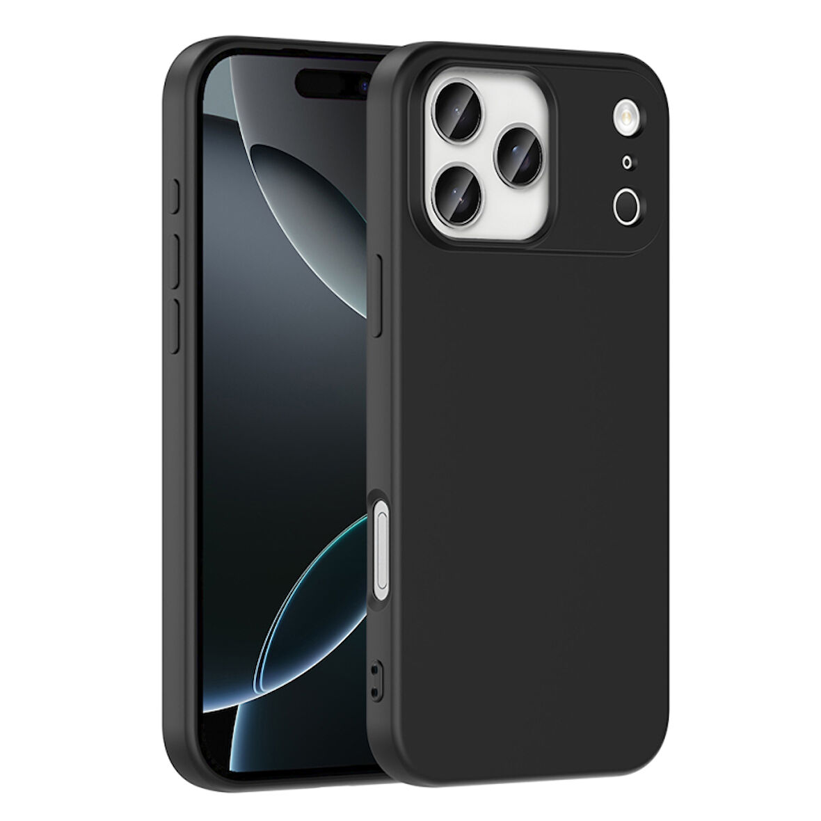 iPhone 17 Pro İçi Kadife Dolgulu Şık Candy Lansman Silikon Kılıf