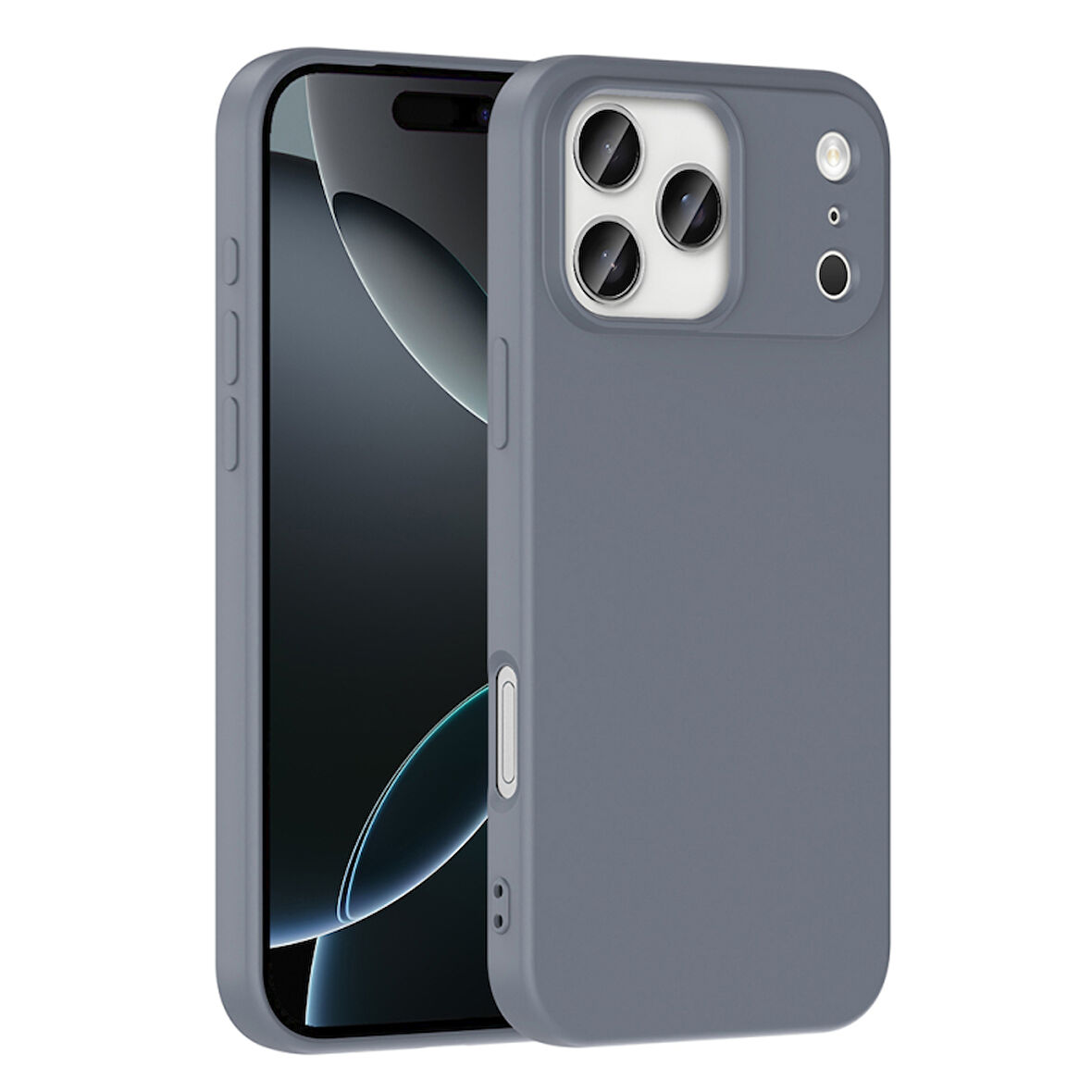 iPhone 17 Pro Max İçi Kadife Dolgulu Şık Candy Lansman Silikon Kılıf