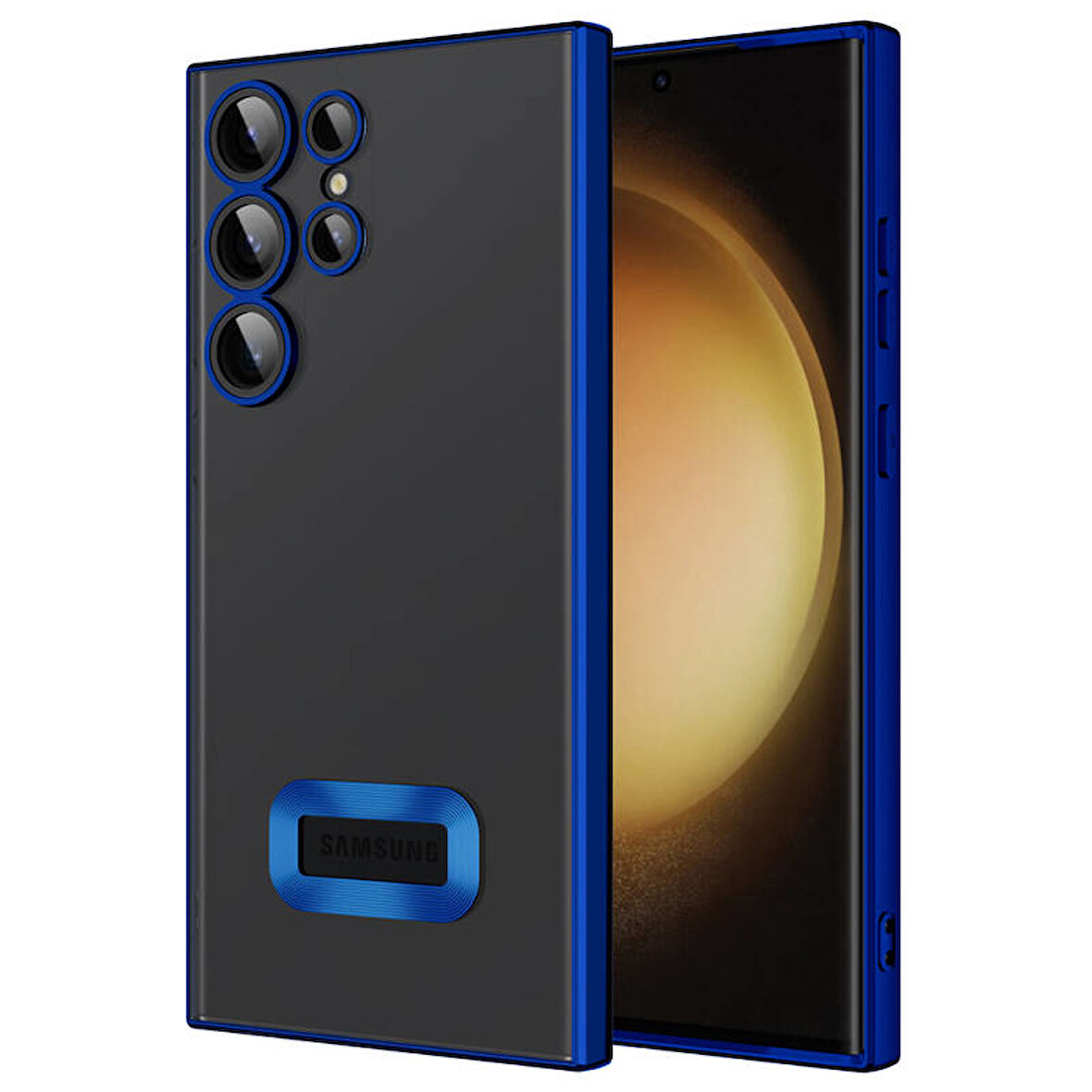 Samsung Galaxy S23 Ultra Kılıf Logo Detaylı ve Parlak NLight Premium Silikon Kapak