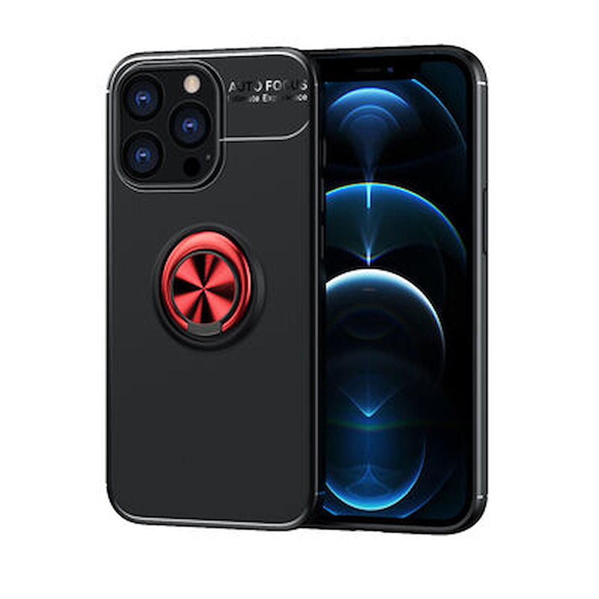 iPhone 13 Pro  Kılıf Yüzüklü Sağlam Esnek Ringo Silikon Kapak