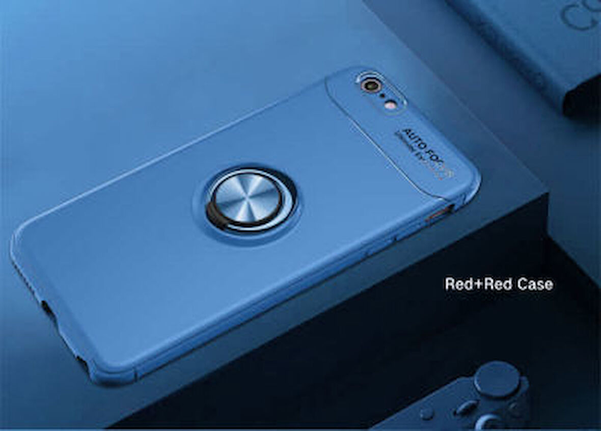 iPhone 8  Kılıf Yüzüklü Sağlam Esnek Ringo Silikon Kapak