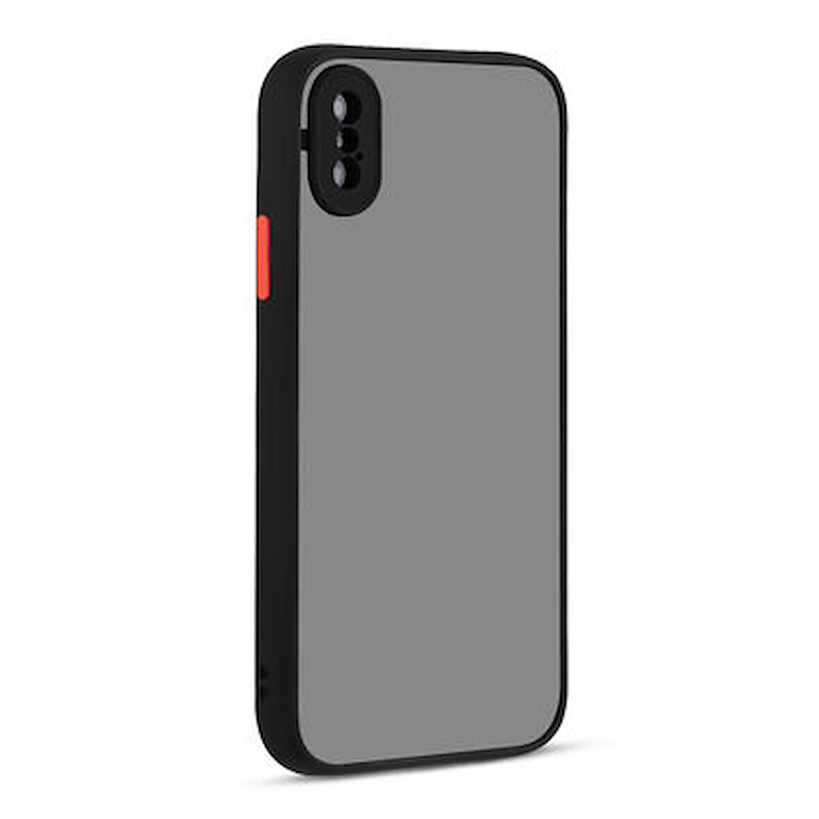 iPhone XS Max Kılıf Kenarları Renkli Sert Yapılı Şık Silikon Kapak RYC/Hux