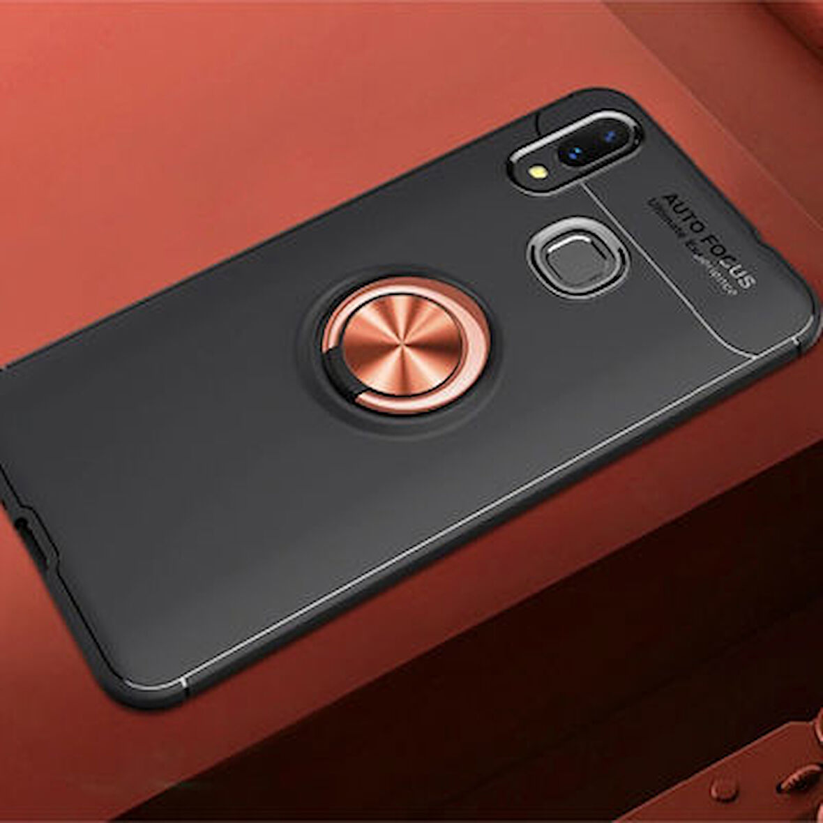 Samsung Galaxy A10S  Kılıf Yüzüklü Sağlam Esnek Ringo Silikon Kapak