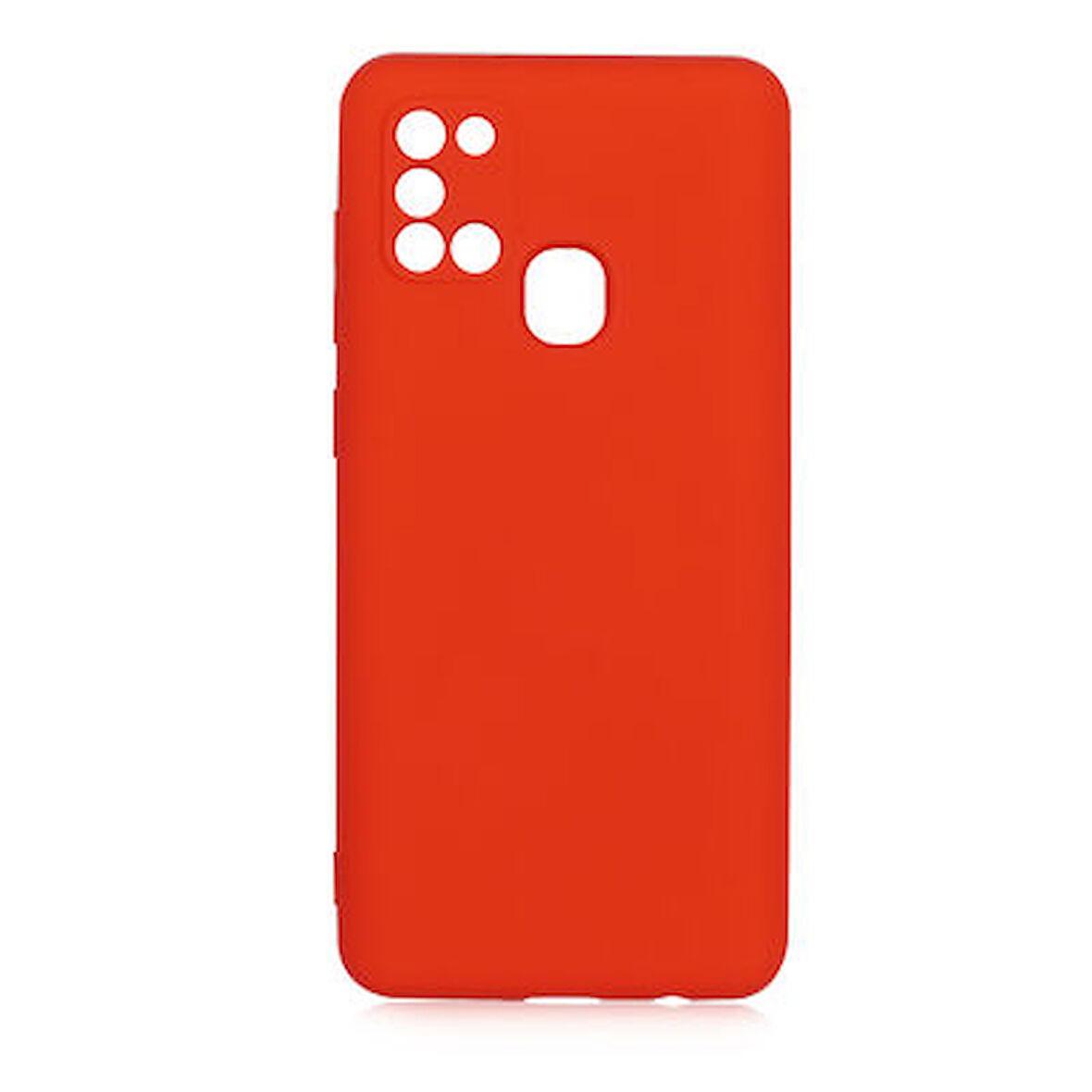 Samsung Galaxy A21S İçi Kadife Dolgulu Şık Candy Lansman Silikon Kılıf