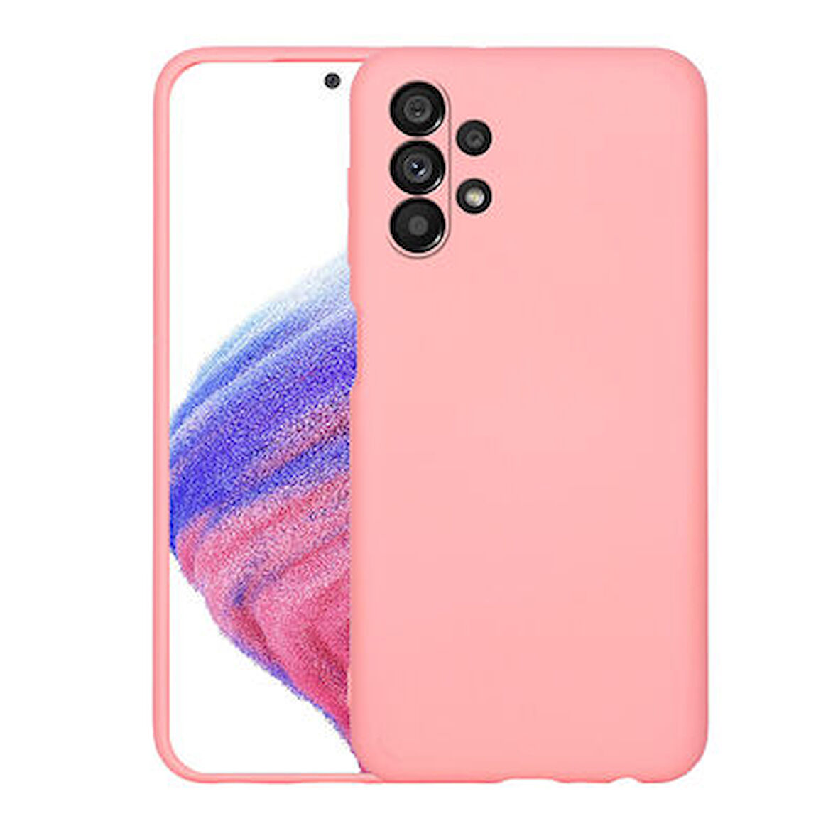 Samsung Galaxy A23 Kılıf İçi Telefonu Çizmeyen Kadife Kaplı Dışı Soft Yapılı Esnek Lansman Kapak RYC/Mara