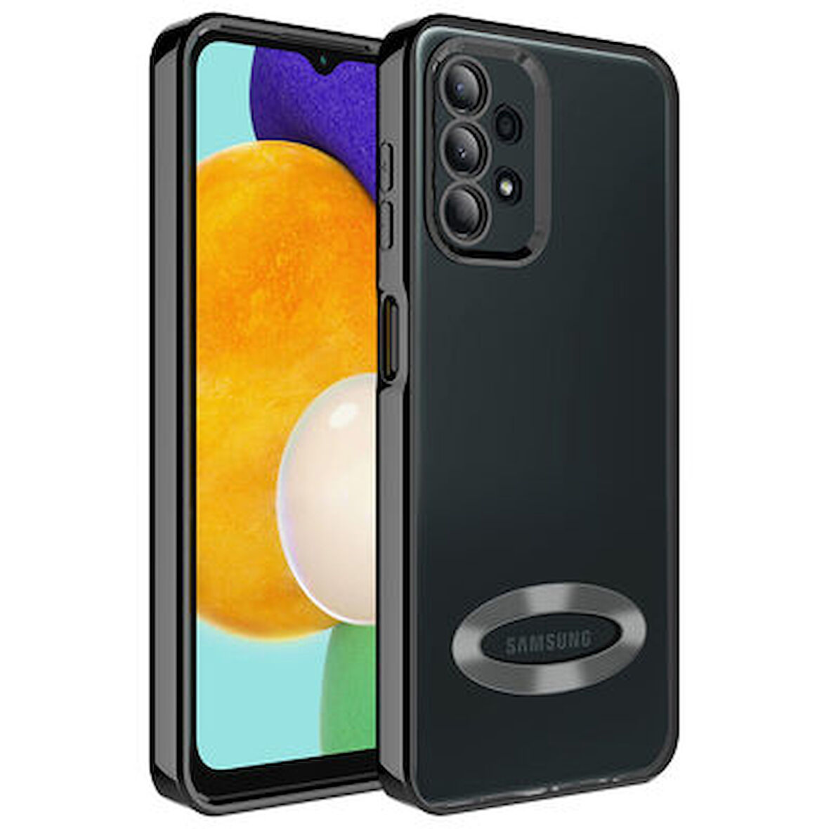 Samsung Galaxy A23 Şık Tasarımlı ve Parlak Omega Premium Silikon Kılıf