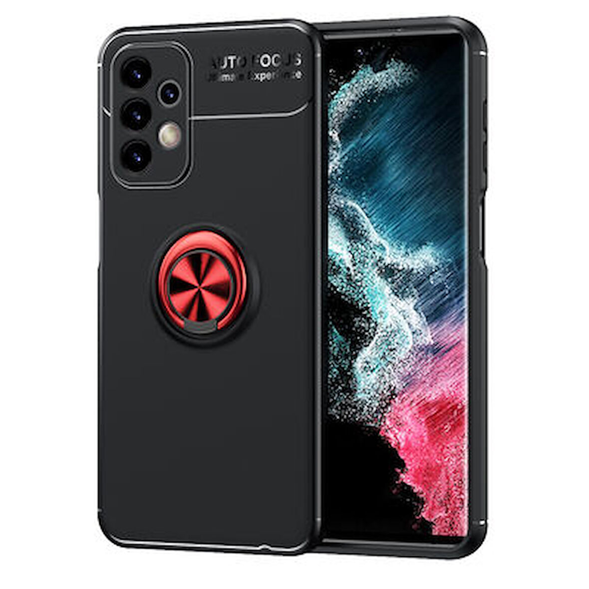 Samsung Galaxy A23  Kılıf Yüzüklü Sağlam Esnek Ringo Silikon Kapak