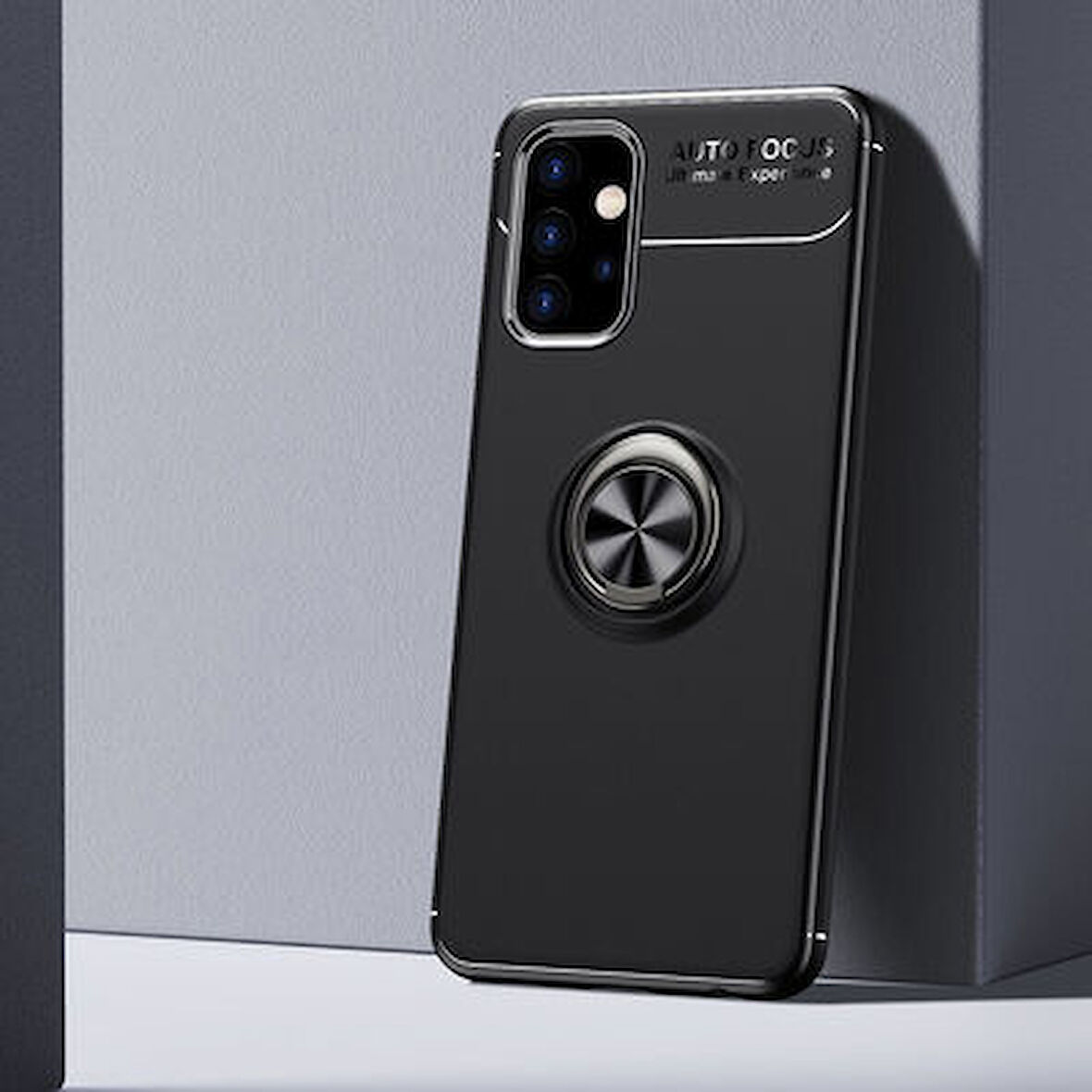 Samsung Galaxy A32 5G  Kılıf Yüzüklü Sağlam Esnek Ringo Silikon Kapak