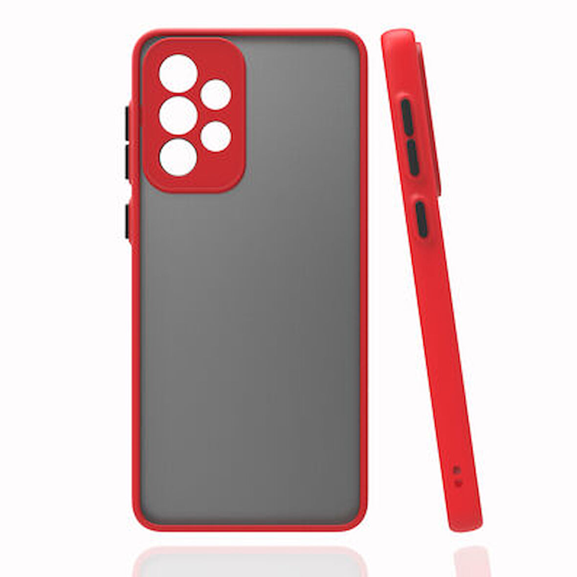 Samsung Galaxy A52 Kılıf Sade Mat Görünümlü Vulcan Silikon Kapak