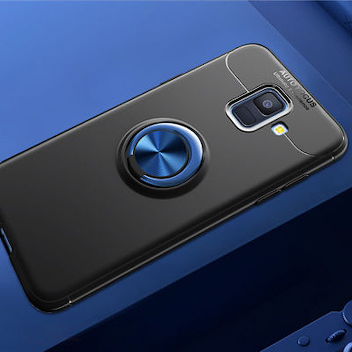 Samsung Galaxy A6 2018  Kılıf Yüzüklü Sağlam Esnek Ringo Silikon Kapak