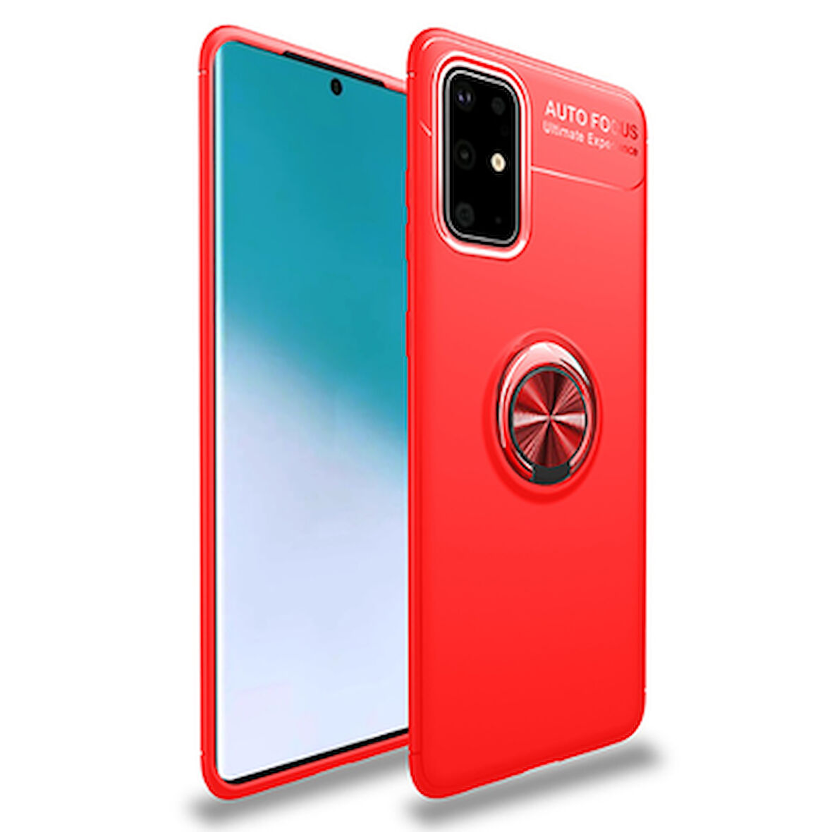Samsung Galaxy A71  Kılıf Yüzüklü Sağlam Esnek Ringo Silikon Kapak