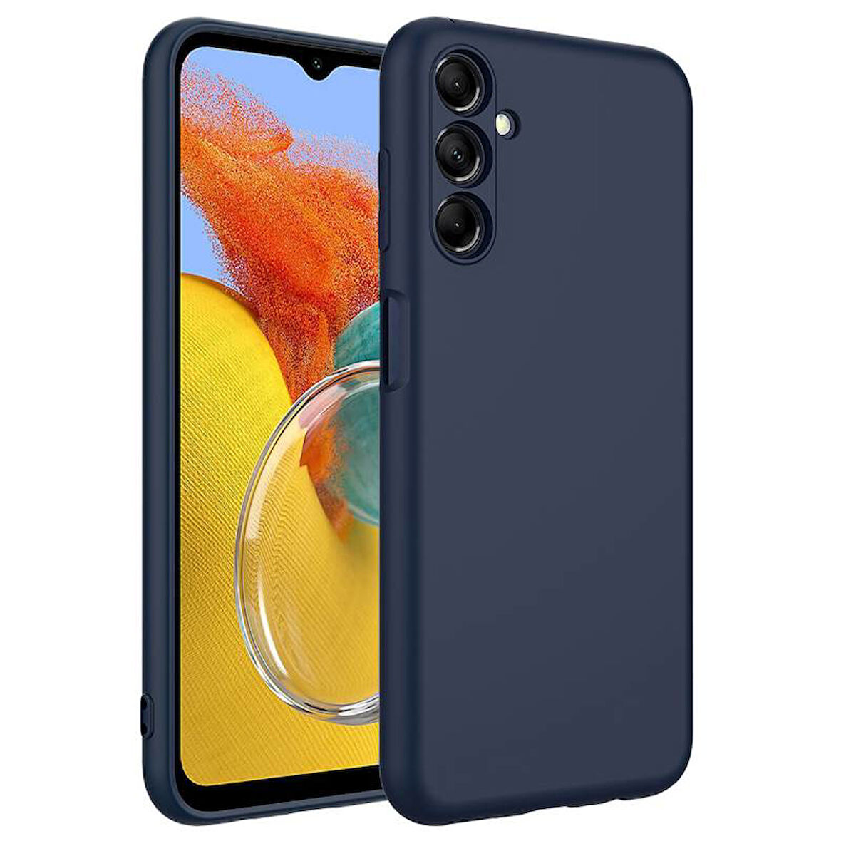 Samsung Galaxy M14 İçi Kadife Dolgulu Şık Candy Lansman Silikon Kılıf