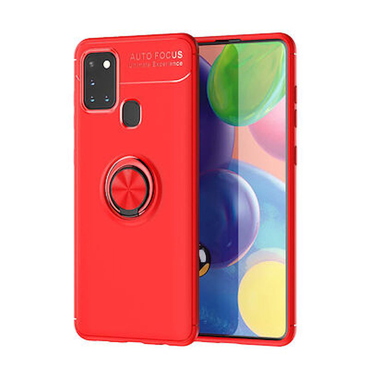 Samsung Galaxy M31  Kılıf Yüzüklü Sağlam Esnek Ringo Silikon Kapak