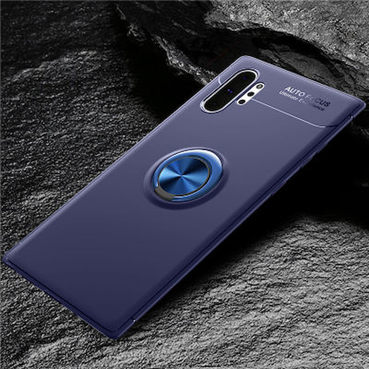 Samsung Galaxy Note 10 Plus  Kılıf Yüzüklü Sağlam Esnek Ringo Silikon Kapak