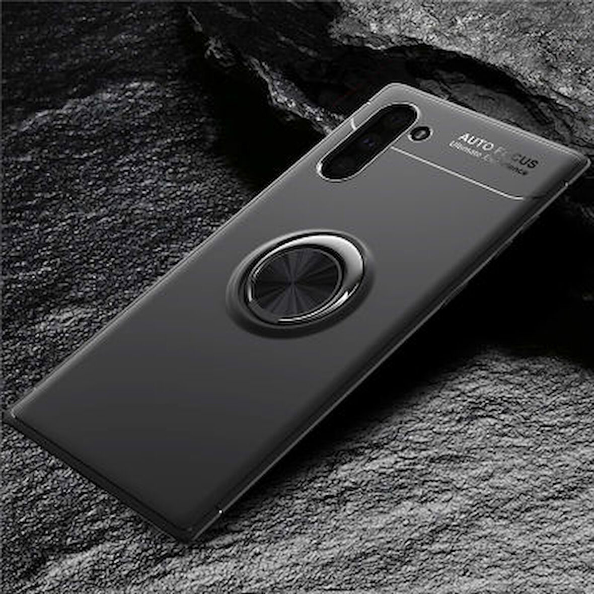 Samsung Galaxy Note 10  Kılıf Yüzüklü Sağlam Esnek Ringo Silikon Kapak