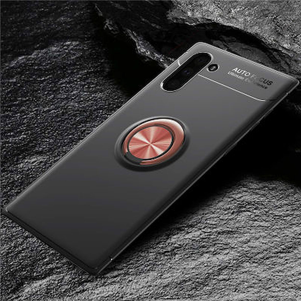 Samsung Galaxy Note 10  Kılıf Yüzüklü Sağlam Esnek Ringo Silikon Kapak
