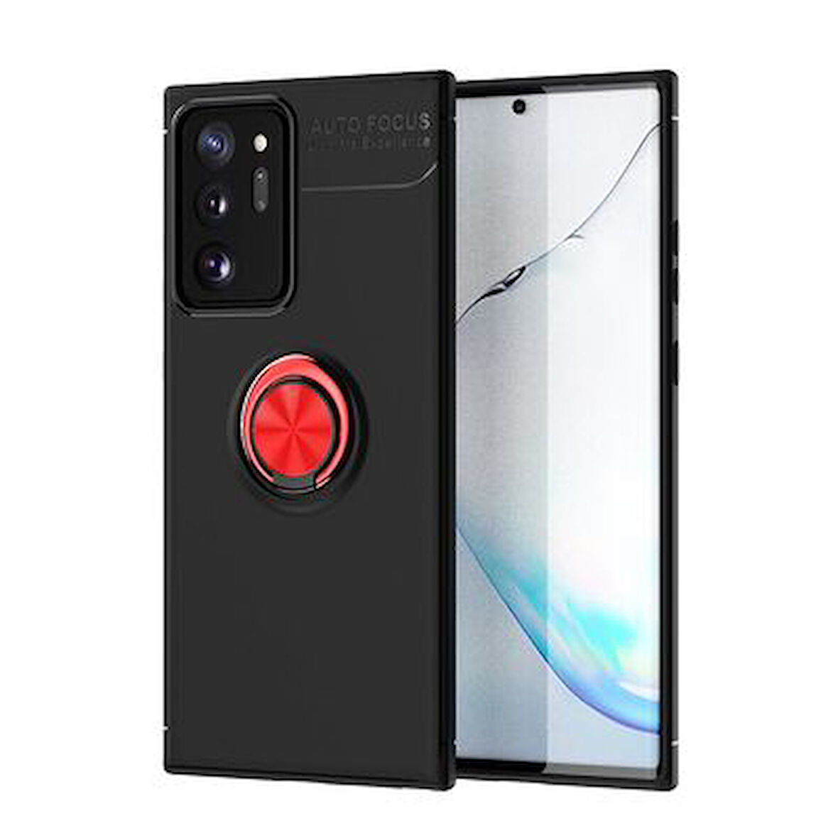 Samsung Galaxy Note 20 Ultra  Kılıf Yüzüklü Sağlam Esnek Ringo Silikon Kapak