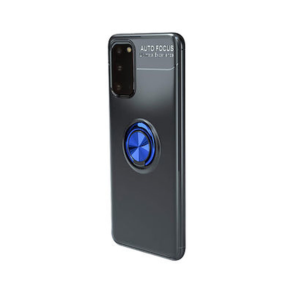 Samsung Galaxy S20 Ultra Koruma Sağlayan Stant Özellikli Yüzüklü Ravel Silikon Kılıf