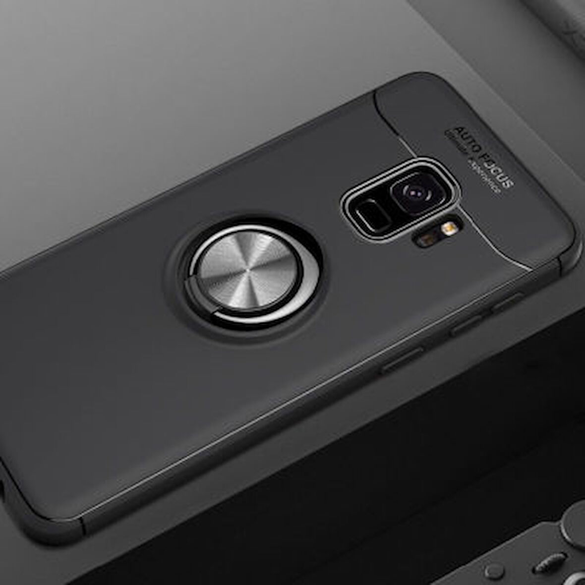 Samsung Galaxy S9  Kılıf Yüzüklü Sağlam Esnek Ringo Silikon Kapak