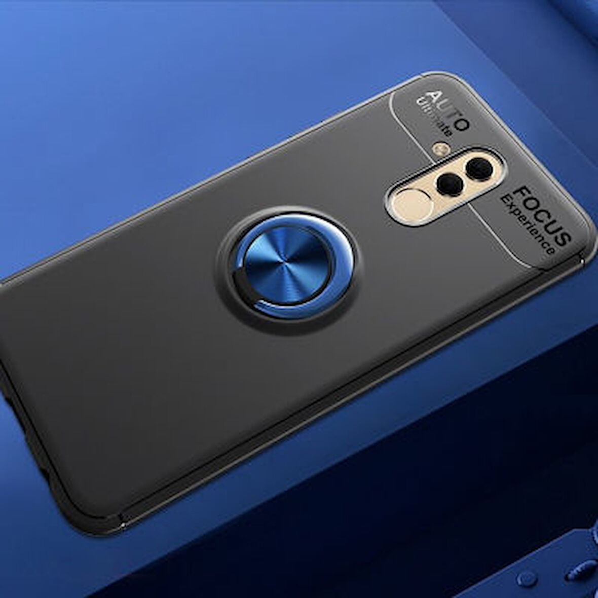Huawei Mate 20 Lite  Kılıf Yüzüklü Sağlam Esnek Ringo Silikon Kapak