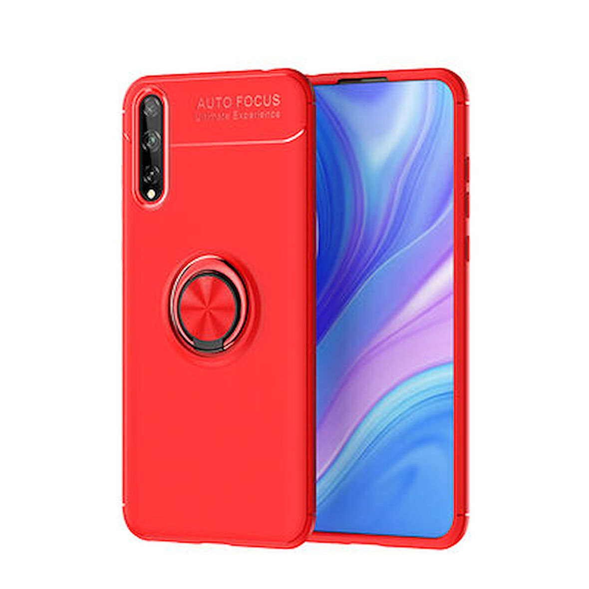 Huawei P Smart S (Y8P)  Kılıf Yüzüklü Sağlam Esnek Ringo Silikon Kapak