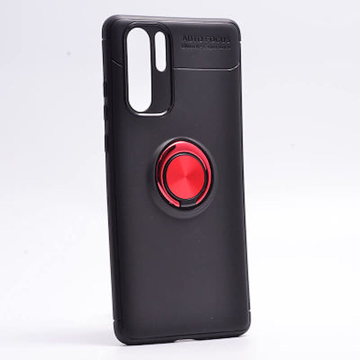 Huawei P30 Pro Ultra Koruma Sağlayan Stant Özellikli Yüzüklü Ravel Silikon Kılıf