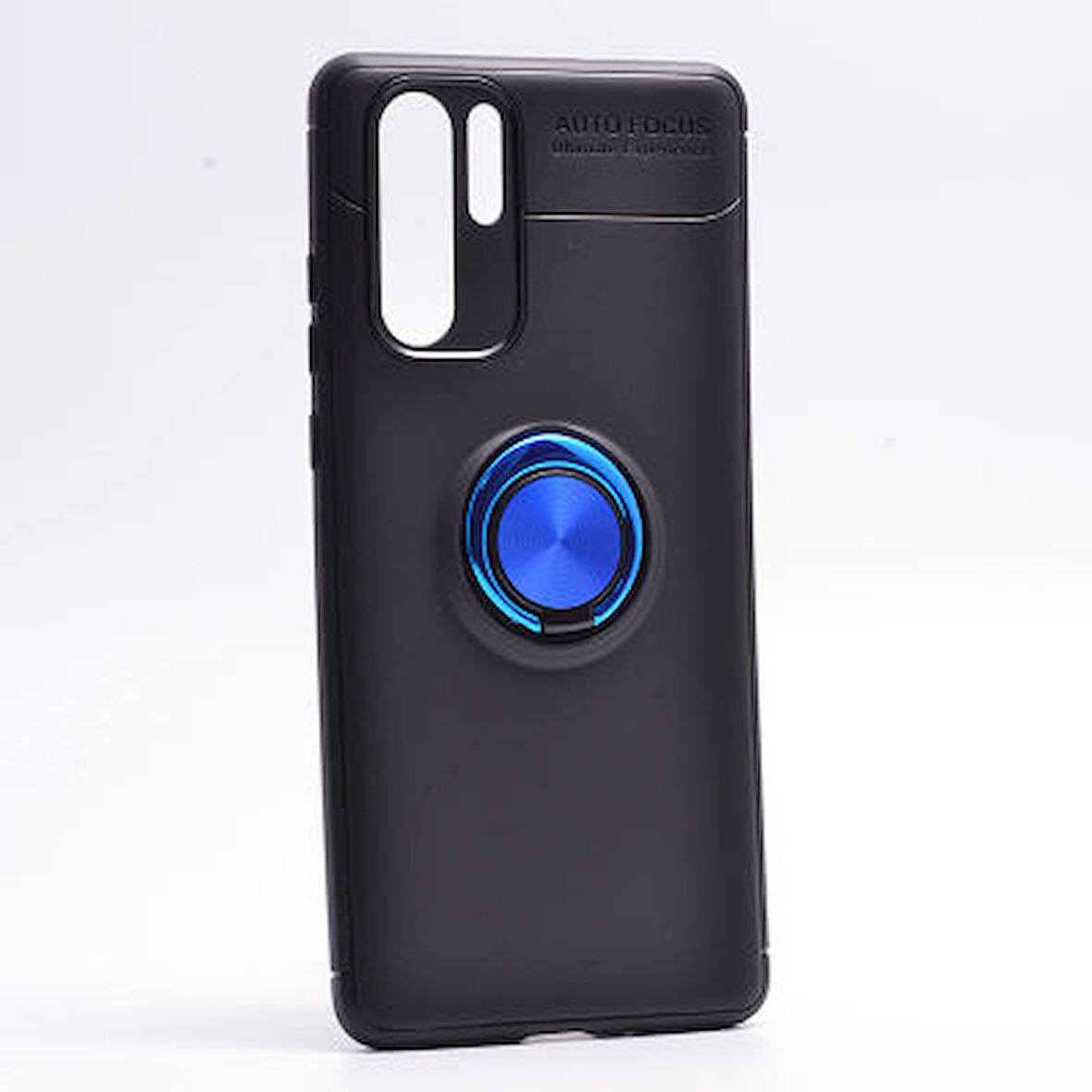 Huawei P30 Pro Kılıf Yüzüğü Stant ve Araç Tutucu Olabilen Şık Esnek Premium Silikon Kapak RYC/Ravel
