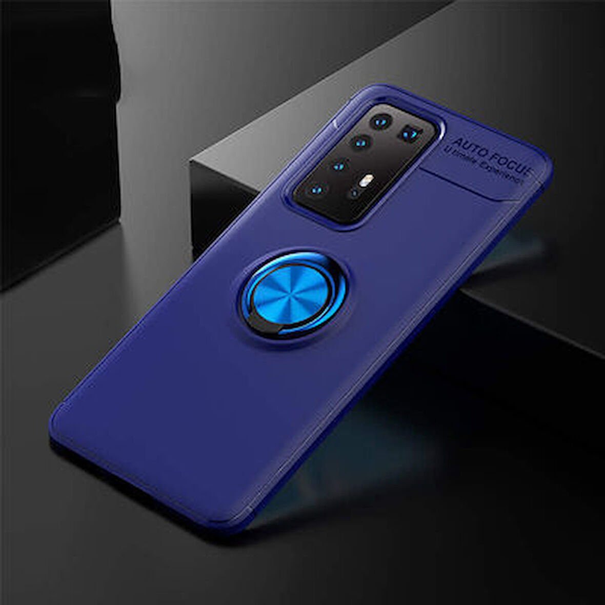Huawei P40 Pro  Kılıf Yüzüklü Sağlam Esnek Ringo Silikon Kapak