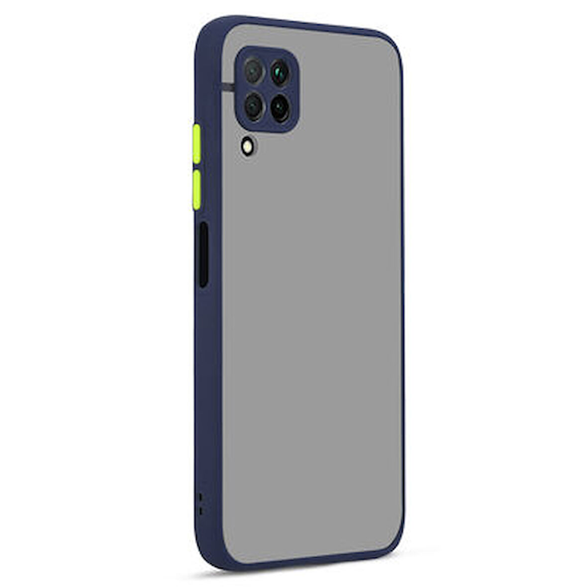 Huawei P40 Lite Kılıf Arkası Buğulu Kenarları Renkli Sert Premium Silikon Kapak RCV/Hux