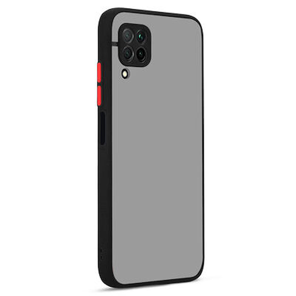 Huawei P40 Lite Kenarları Renkli Arkası Buğulu Şık Hux Silikon Kılıf