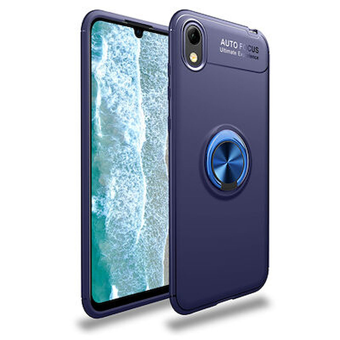 Huawei Y5 2019  Kılıf Yüzüklü Sağlam Esnek Ringo Silikon Kapak