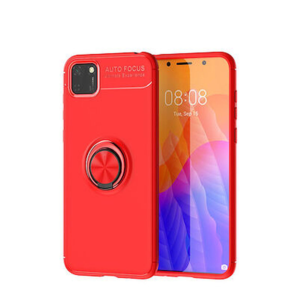 Huawei Y5P  Kılıf Yüzüklü Sağlam Esnek Ringo Silikon Kapak