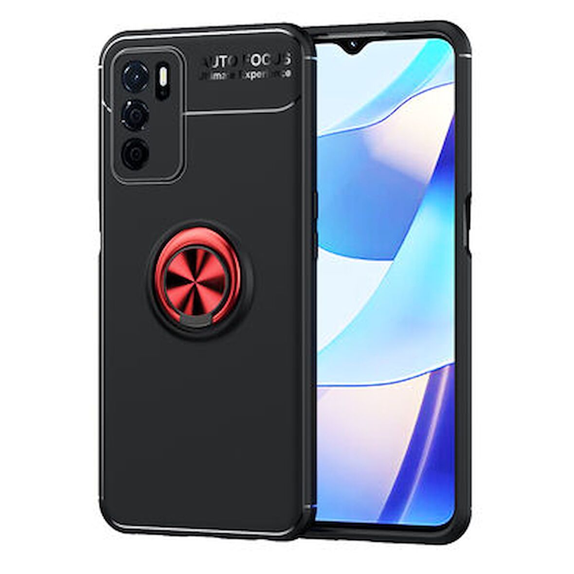 Oppo A16  Kılıf Yüzüklü Sağlam Esnek Ringo Silikon Kapak