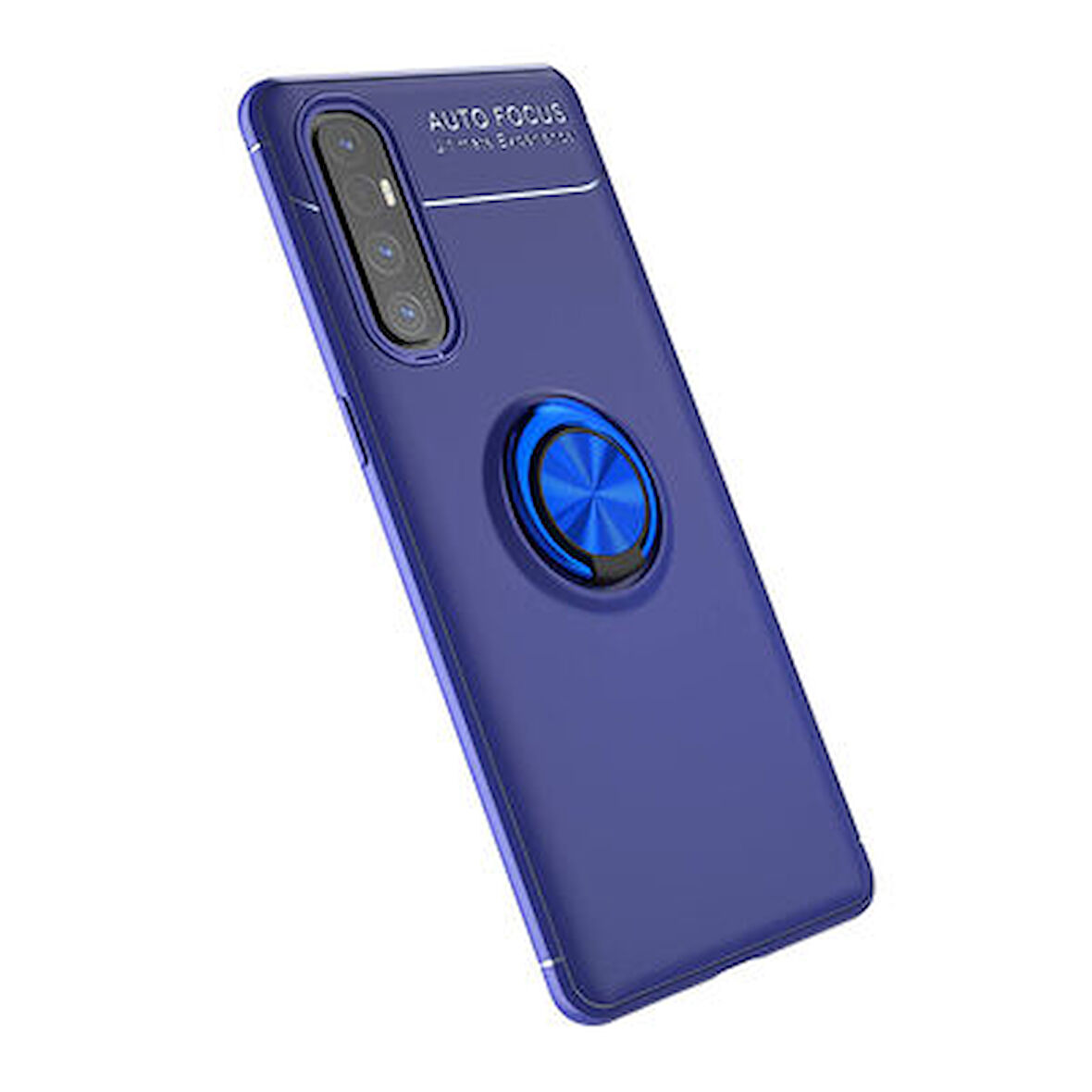 Oppo Reno 3 Pro 5G Ultra Koruma Sağlayan Stant Özellikli Yüzüklü Ravel Silikon Kılıf