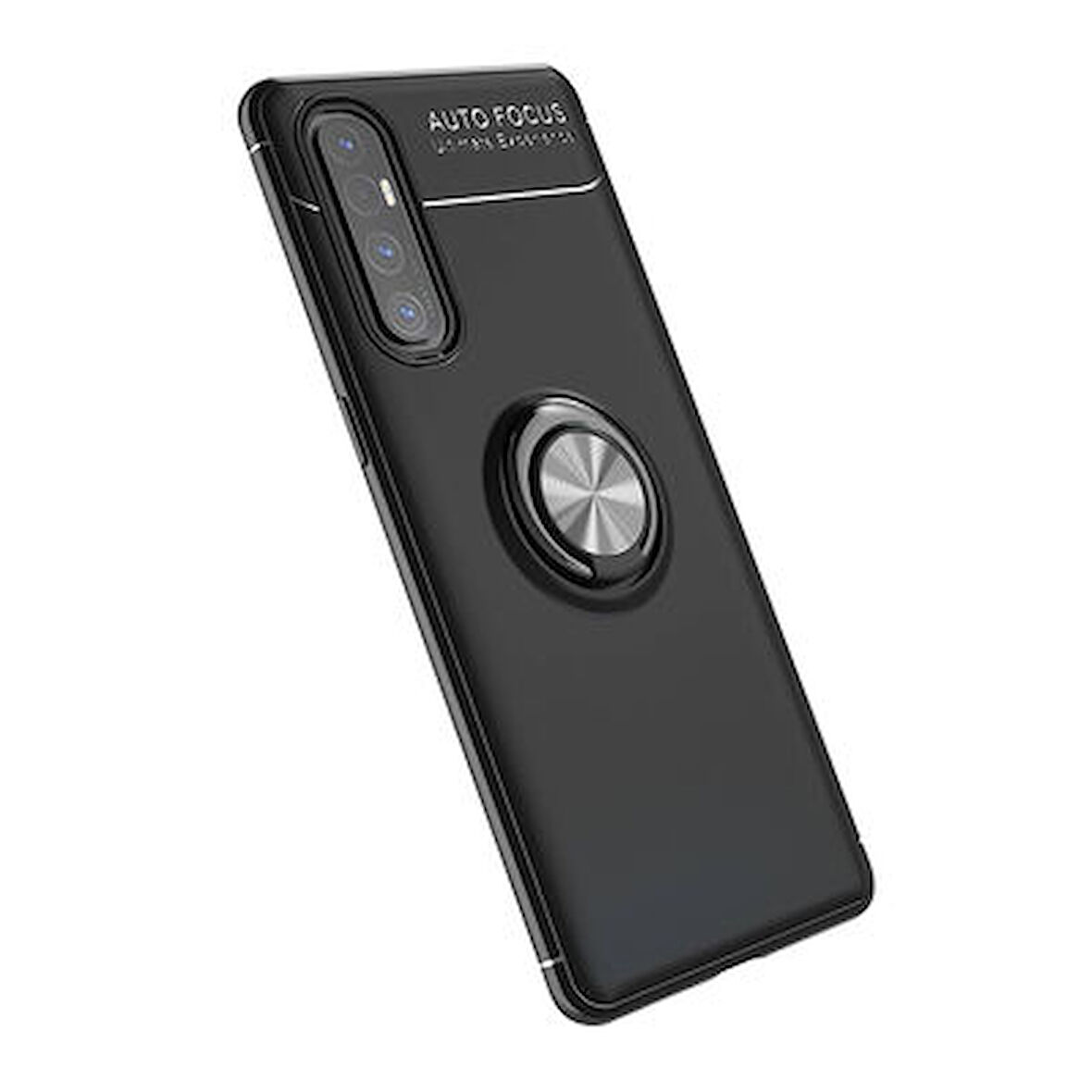 Oppo Reno 3 Pro 5G  Kılıf Yüzüklü Sağlam Esnek Ringo Silikon Kapak