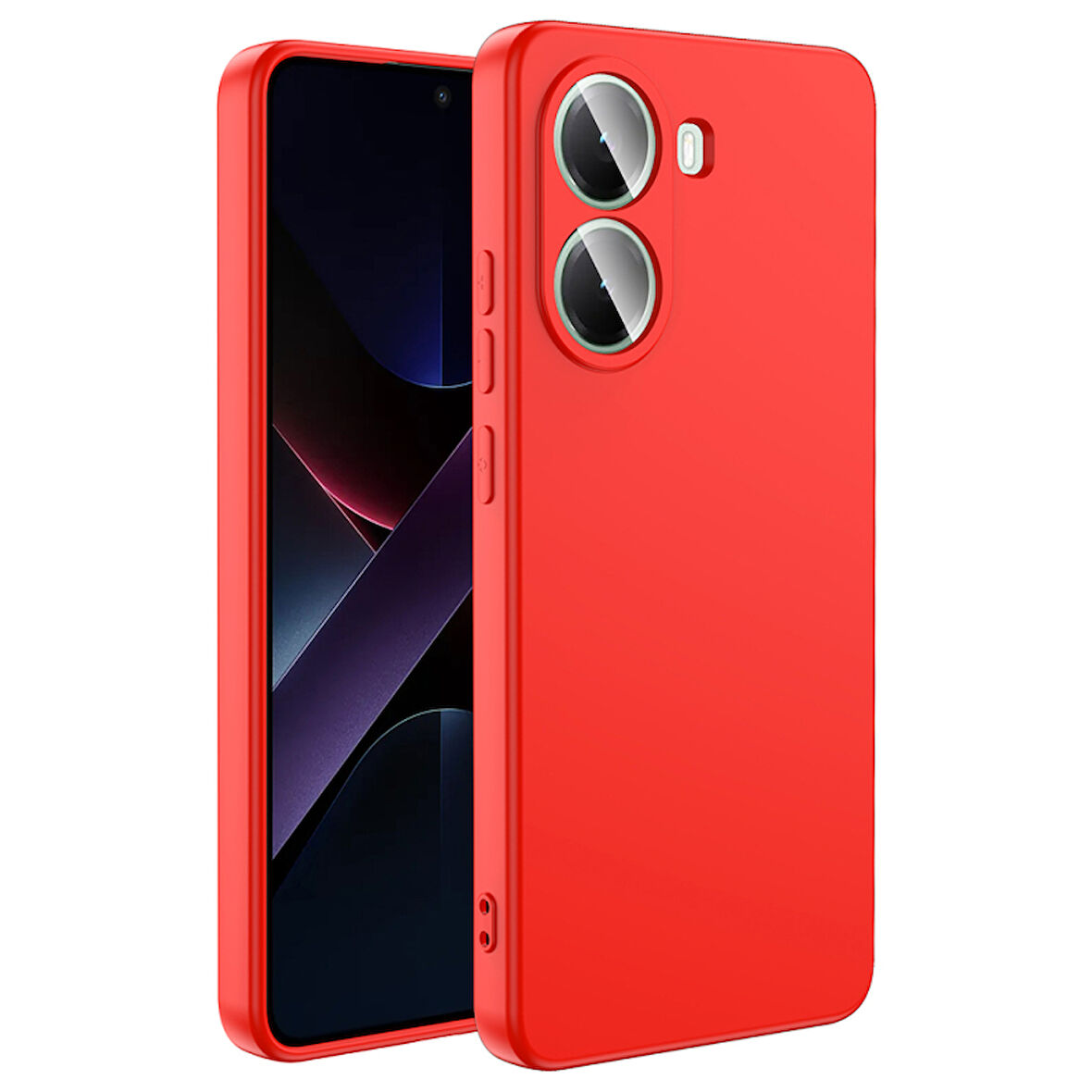 Poco X7 Pro  İçi Kadife Dolgulu Şık Candy Lansman Silikon Kılıf