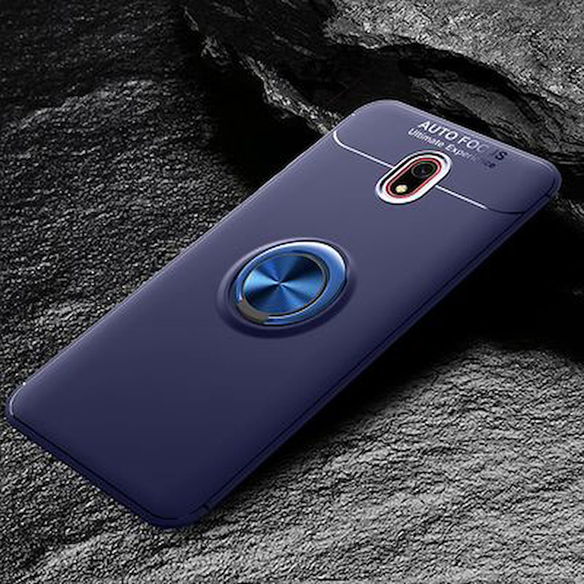Redmi 8A  Kılıf Yüzüklü Sağlam Esnek Ringo Silikon Kapak
