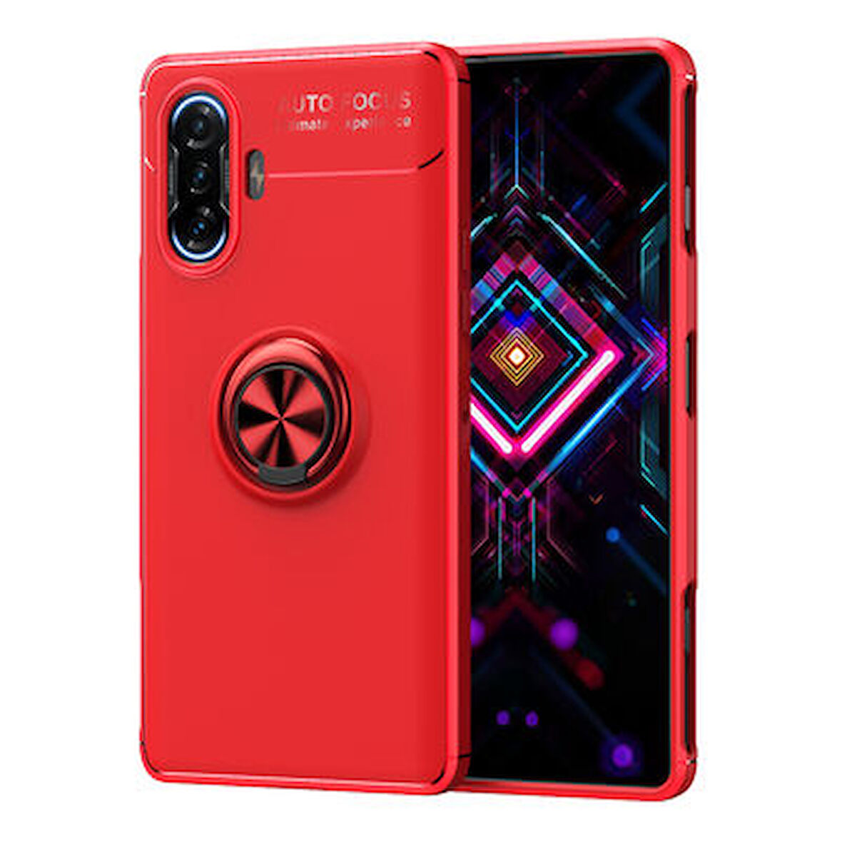 Redmi K40 Gaming  Kılıf Yüzüklü Sağlam Esnek Ringo Silikon Kapak
