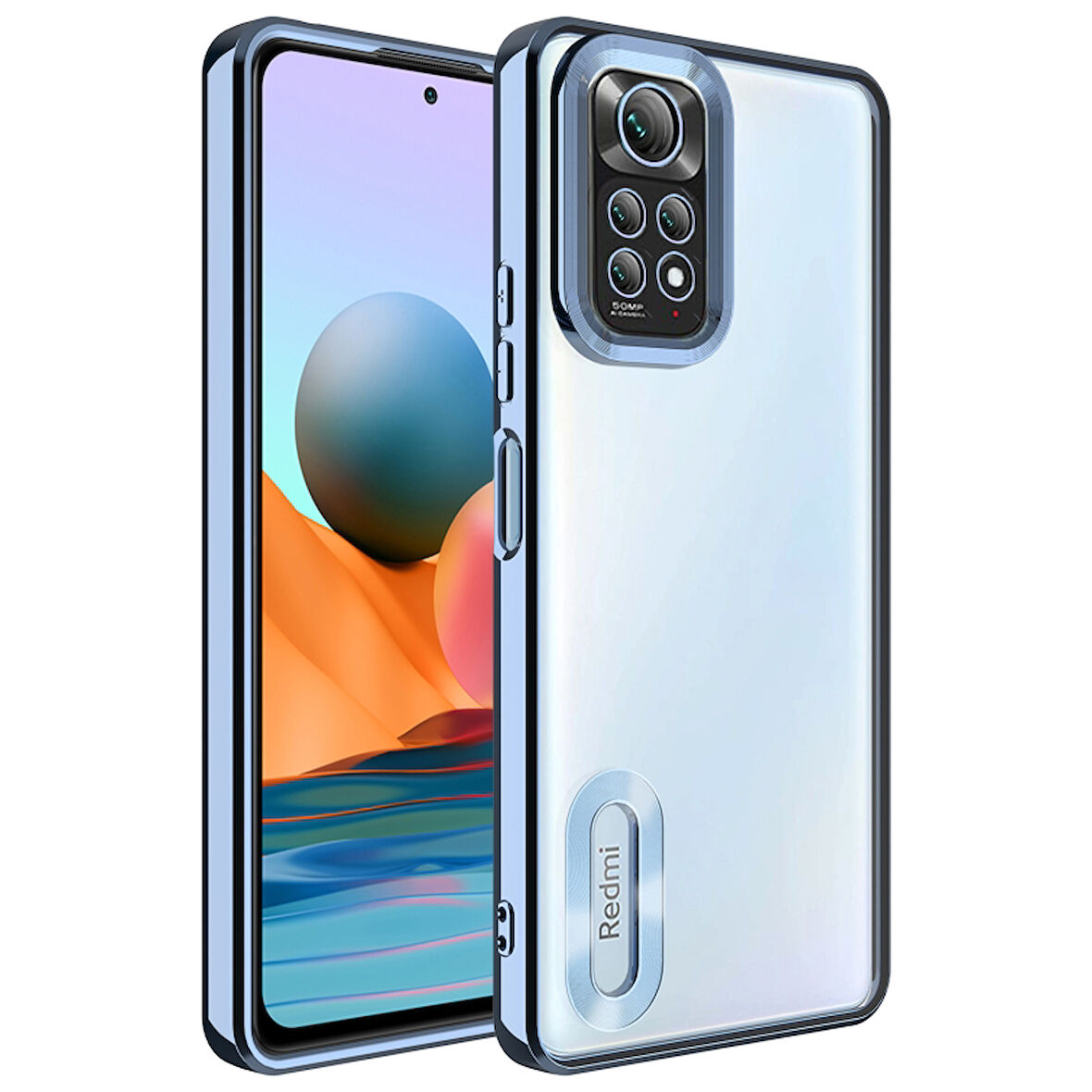 Redmi Note 11 Global Şık Tasarımlı ve Parlak Omega Premium Silikon Kılıf
