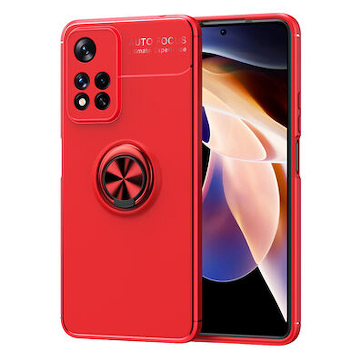 Redmi Note 11 Pro 5G  Kılıf Yüzüklü Sağlam Esnek Ringo Silikon Kapak