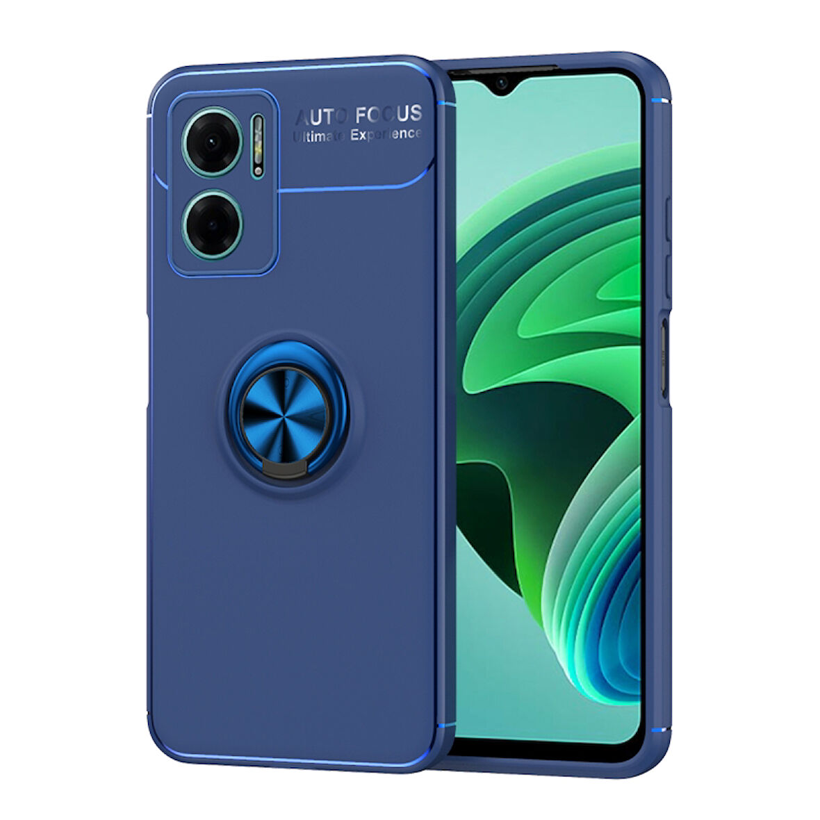 Redmi Note 11E Ultra Koruma Sağlayan Stant Özellikli Yüzüklü Ravel Silikon Kılıf