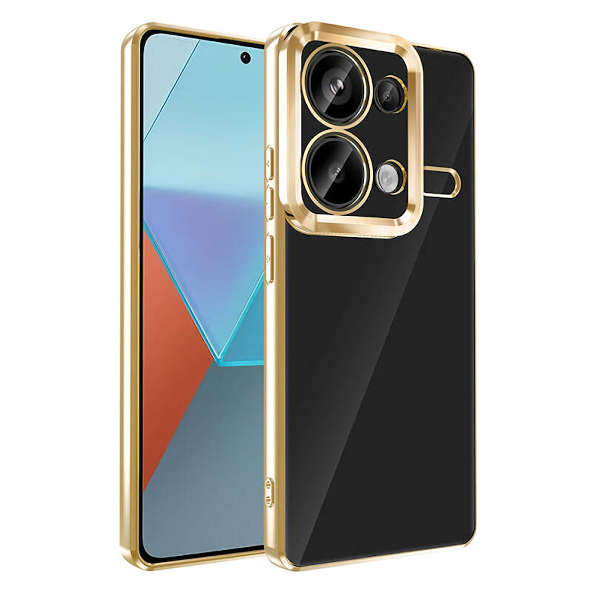 Redmi Note 13 Pro 4G Kılıf Logo Detaylı ve Parlak NLight Premium Silikon Kapak