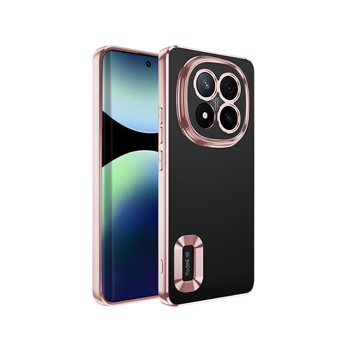 Redmi Note 14 Pro Plus Kılıf Logo Detaylı ve Parlak NLight Premium Silikon Kapak
