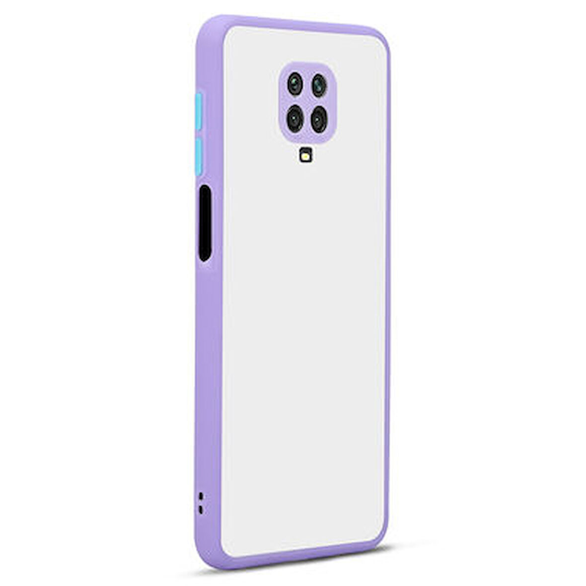 Redmi Note 9 Pro Kılıf Arkası Buğulu Kenarları Renkli Sert Premium Silikon Kapak RCV/Hux